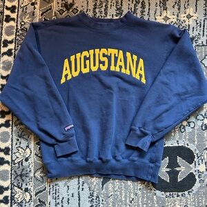 Y2K Vintage Jansport Augustana navy blue crewneck sweatshirt